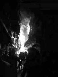 柳市火灾 昨晚乐清柳市“女人街”大火