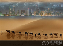 十大罕见天气奇观：沙漠中的海市蜃楼