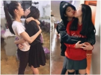 欧阳娜娜和闺蜜亲吻引热议，欧阳龙：尊重孩子的决定