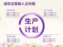 双色圆环的生产计划图PPT教程
