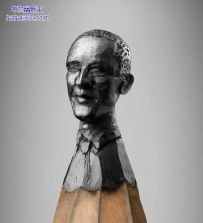 小铅笔头上做雕塑（6张）