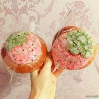韩国美食巴黎贝甜Paris Baguette草莓奶油面包