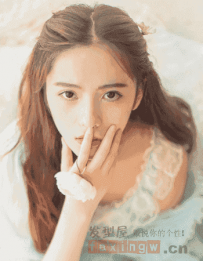 没有刘海发型 2015女生无刘海中长发