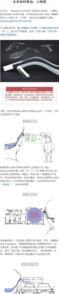 百度眼睛 BaiduEye  将在2015年年初定型