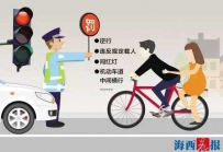 骑车躲开交警的技巧 有人骑自行车被交警拦下开罚单