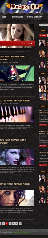 2014年172套html5+html模板免费大放送asp300 576292014年（172款）695Rockstar - Premium WordPress