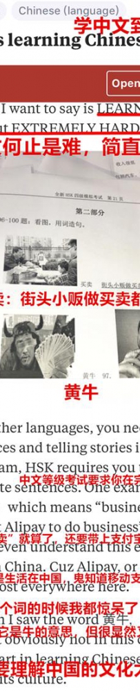 “支付宝”进入汉语水平考试HSK试题 老外当场疯了