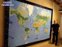 玻璃粒版的世界地图（5张）