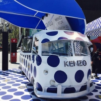KENZO快闪咖啡店POP UP Cafe波点移动咖啡车