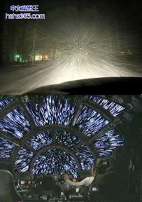 仅仅是下雪，不是穿越虫洞。