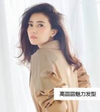 高圆圆妙曼中长发发型