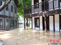 嘉陵江水倒灌 《新华日报》总馆遗址被淹