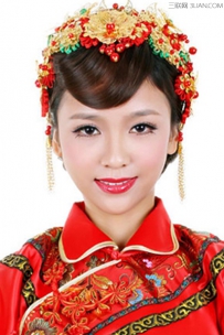 新娘古装发型图片