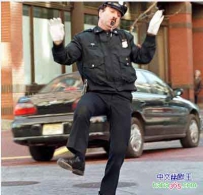 老外警察就是幽默