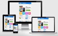 PChome手机软件下载html5大图标触屏版手机wap下载网站模板