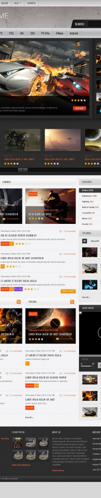 2014年172套html5+html模板免费大放送asp300 576292014年（172款）986Games Throne _ Home Page