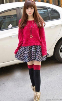 显高显瘦甜美服饰搭配