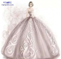 阿拉伯插画师Shamekh婚纱手绘礼服，雍容华贵，尽显美丽（９张） ...