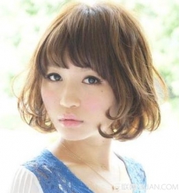 2015春节女生靓丽颧骨高发型